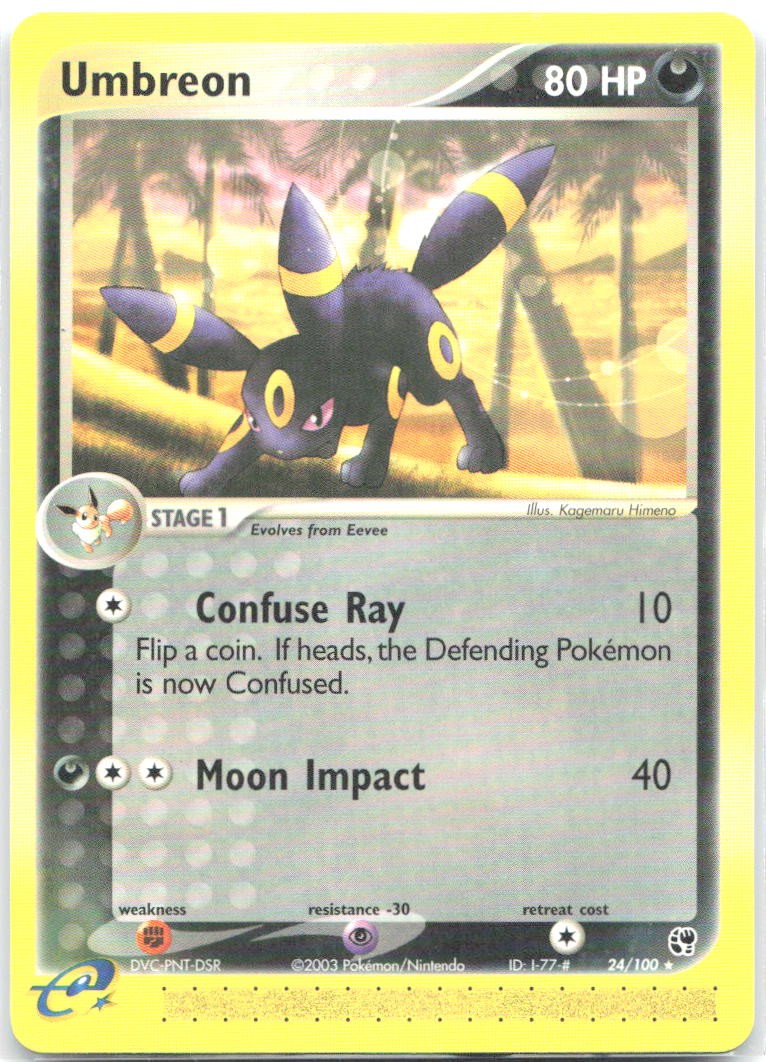 Umbreon Rare Sandstorm 24/100 NM Kagemaru Himeno