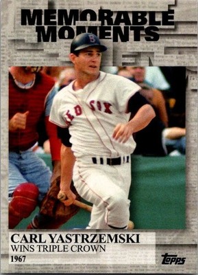 Carl Yastrzemski Red Sox 2017 Memorable Moments Topps 1967 Triple Crown MM-29
