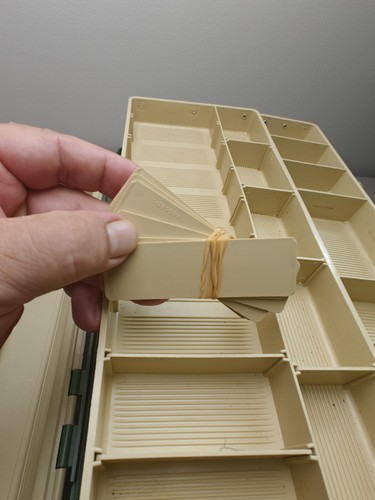 VINTAGE PLANO 8606 TACKLE BOX Large 6 Tray Excellent Made In The U.S.A 11x11x17" - Picture 8 of 24