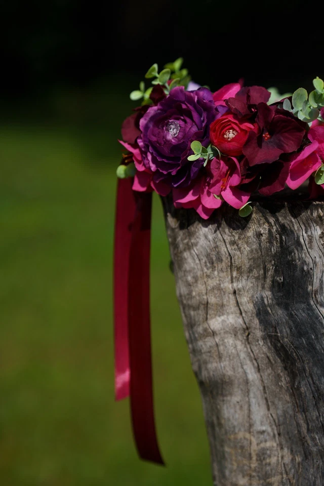 accesorios para mujer corona floral, boda, coronas cabeza flores, artificial Foto 3 de 3