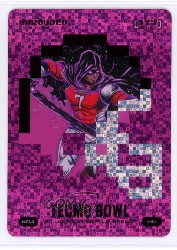 2026 Bo Jackson Battle Arena Tecmo Bowl Helmet Icons Battlefoil Hex Shrouded
