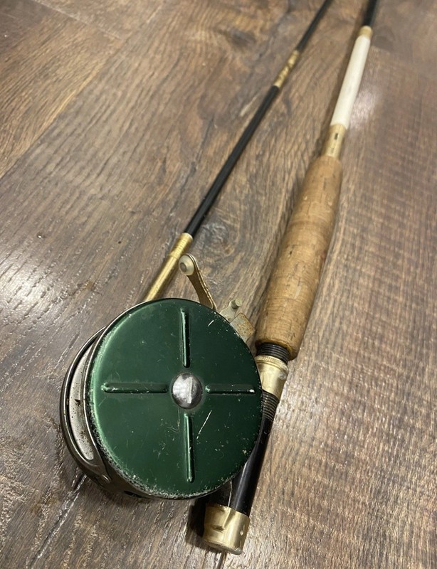 Vintage 9ft Fly Rod Unknown Brand St. Croix And Auto Reel