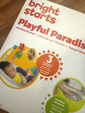 Bright Starts Playful Paradise Infant Bouncer w/ Vibration, Toys, Mirror