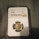 1935 P NGC AU58 Buffalo Nickel 5c