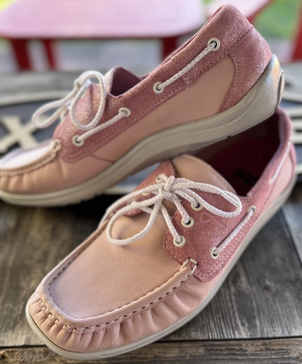 SAS Scramble Slip On Loafer Shoes Sneakers Women’s Size 8.5 Gray Leather Pink Scramble Slip On Loafer | SAS Shoes main image 2