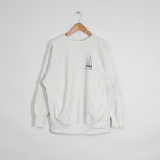 Vintage 90s Cape Cod Sailing Reverse Weave Sweatshirt Mens Large - Distressed