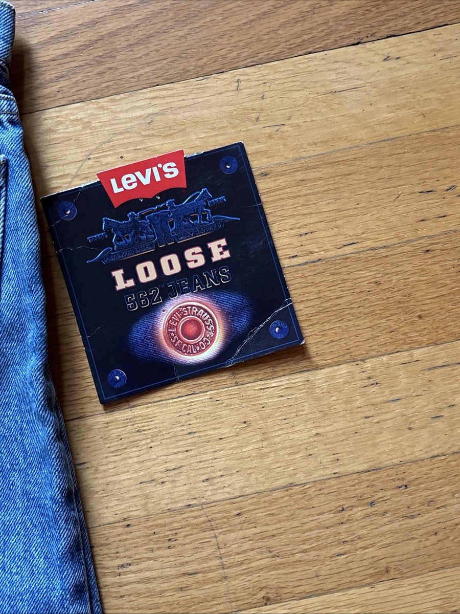 NWT Vintage 90's Levi's 562 Loose Fit USA Jeans Size 10 REG Orange