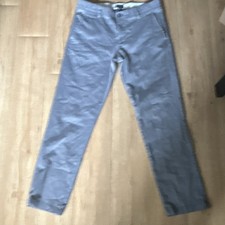 Gray Teens Casual Cotton Pants 32 Straight Le...