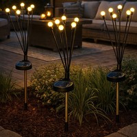 Solarleuchte Stecklampe AußEnleuchte Gartendeko 6 Flammig Beweglich Led 3Er Set