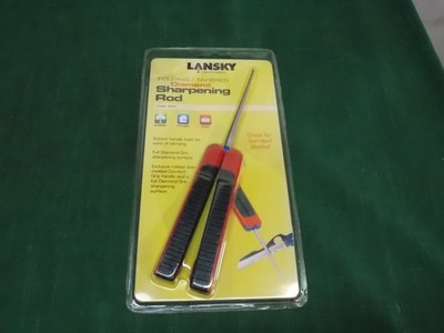 Lansky diamond sharpening rod. Folding tapered. Knife sharpener. Serrated blades