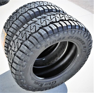 2 Tires Grit King Ridge Climber R/T LT 275/55R20 Load F 12 Ply RT Rugged Terrain