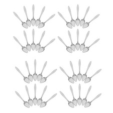 50 Pcs Stainless Steel Bird Feeder Pet Feeding Spoon