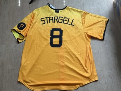 Nike Pittsburgh Pirates Stargell Jersey Mens XXL Gold MLB NWT