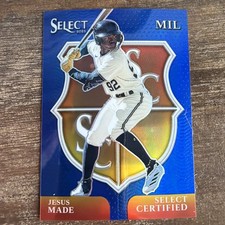 2025 Panini Select - Select Certified Jesus Made #8 Blue Prizm /49 (RC)