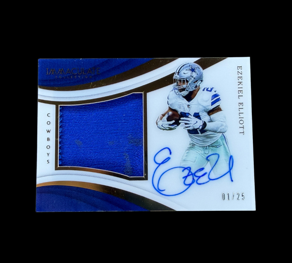 Ezekiel Elliott 2018 Immaculate Collection Patch Auto /25 #PP-EE