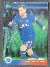 Lionel Messi 2021-22 Topps Paris Saint-Germain Team Set Green Foil /199 #18