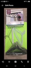 Non-Slip Velvet Clothes Hangers, Black, 25-Pack 25 Wire Hangers