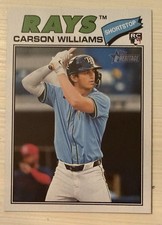 2026 Topps Heritage Carson Williams Rookie #161 Rays RC