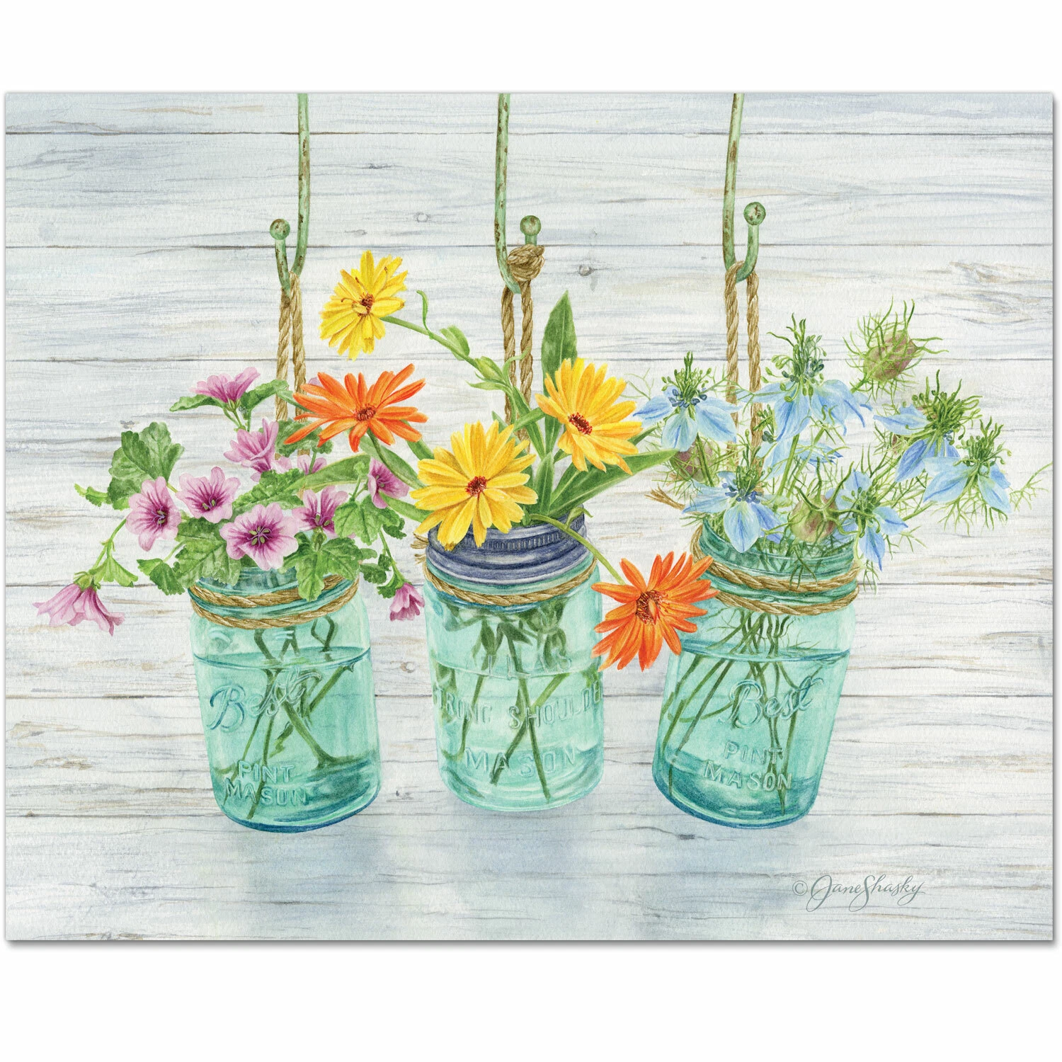 "Flowering Herbs" Counter Saver, 12 x 15 Inches