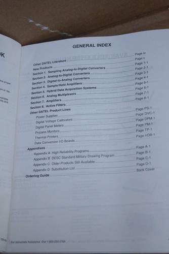 Datel Databook Vol 1 Components Datasheet manual 1991 - Picture 3 of 4
