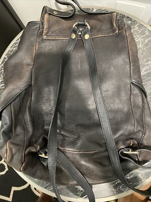 Bally Leather Backpack Shoulder Tote 3 Way Expandable Vintage Black | eBay