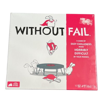 Exploding Kittens Without Fail Party Game - Hilarious Challenges, Family NEW T4