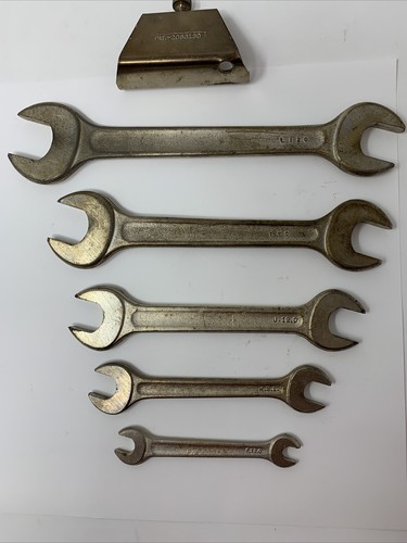 Vintage 5 Piece Wrench Set Penens Corp. Chicago Open End Wrenches 1/4 Thru 3/4 - Picture 9 of 15