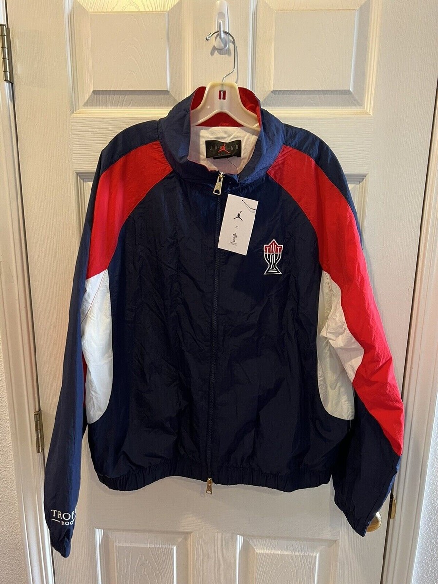 Air Jordan x Trophy Room USA Woven Track Jacket DR2954-410 Men's