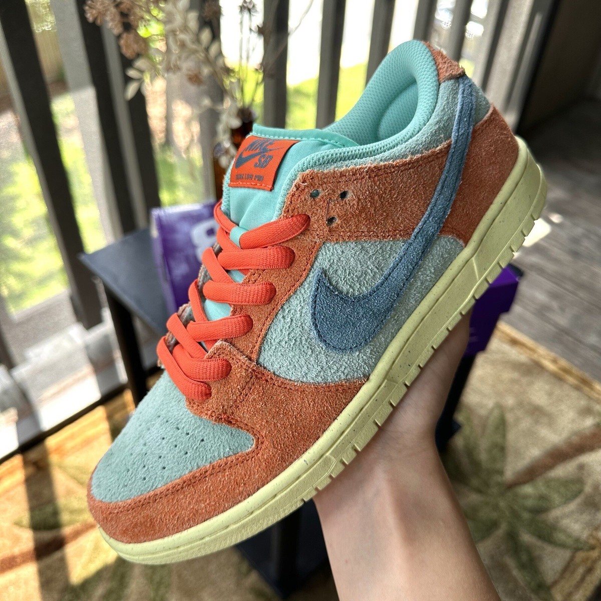 Nike SB Dunk Low 'Orange Emerald Rise' | eBay