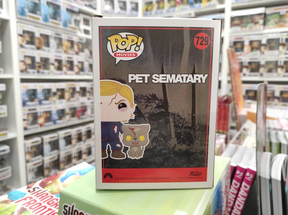 FUNKO POP GAGE & CHURCH 729 - PET SEMATARY ORIGINAL VINYL + PROTECTOR - Immagine 2 di 4