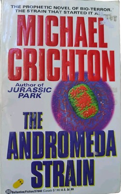 The Andromeda Strain by Michael Crichton 1992 Mass Market 1st Edition Paperback