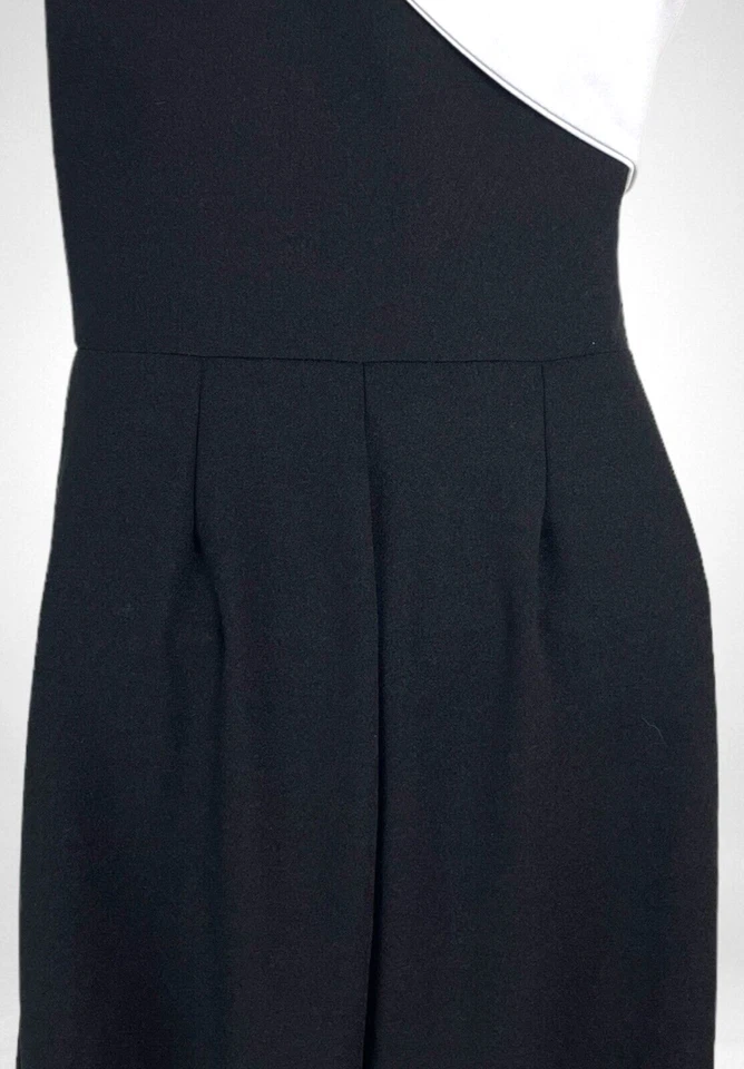 Macacão clássico preto um ombro feminino Reino Unido tamanho 8 - Imagem 4 de 4