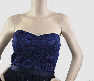 Speechless NWT Lace Top Glitter Skirt Strapless Party Dress Navy Size Juniors 11 | eBay Speechless NWT Lace Top Glitter Skirt Strapless Party Dress Navy Size Juniors 11 | eBay