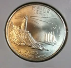 2003 Maine D State Quarter - BU - Uncirculated