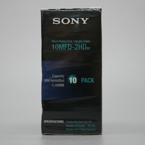 2-10 Packs (20) Sony 3.5" Micro Floppy Disks MFD 2HD IBM Formatted 1.44 MB - NEW - Picture 7 of 9