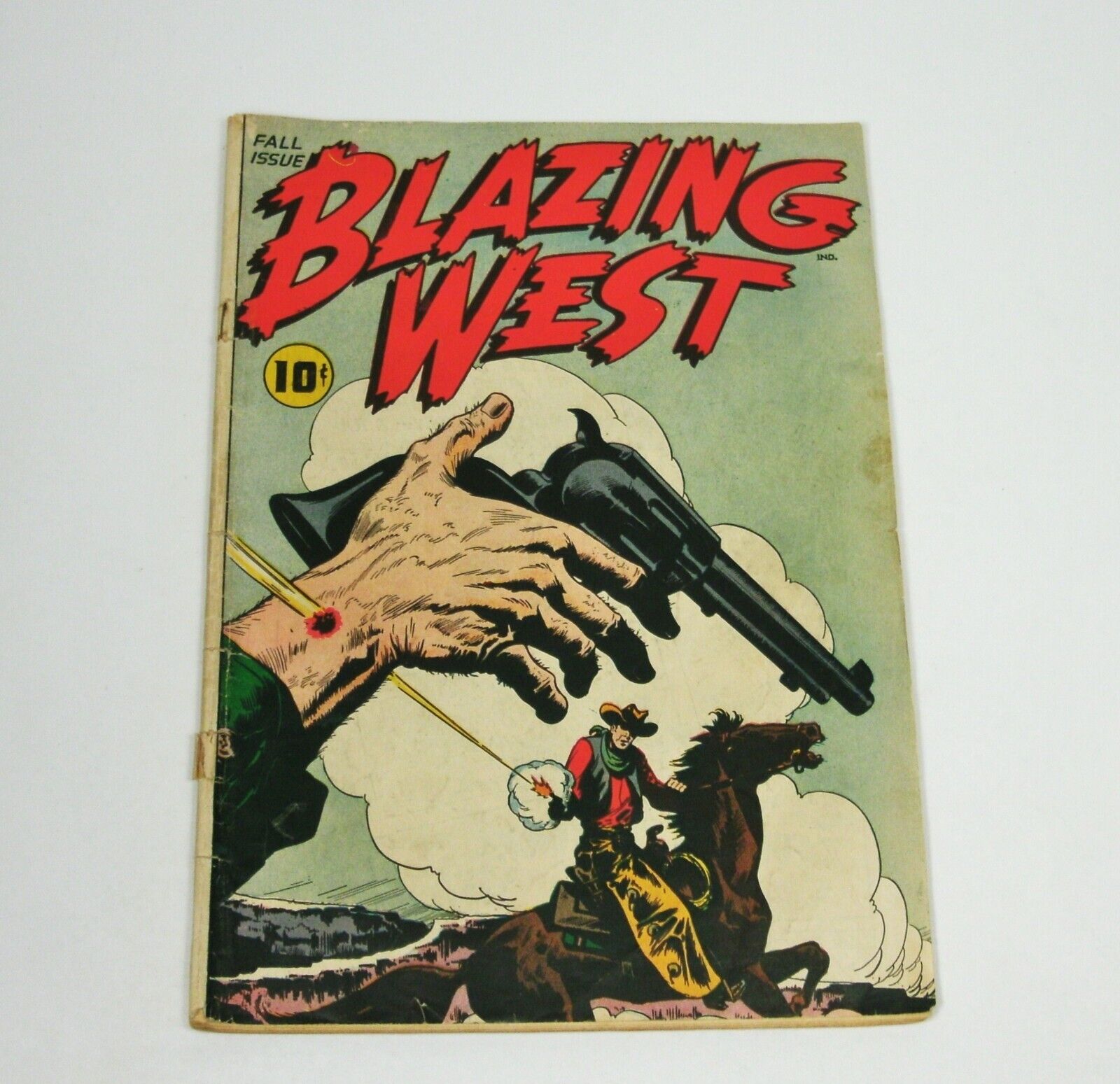w Vtg Fall 1948 BLAZING WEST #1 COMIC BOOK Western Cowboys American Comics Group