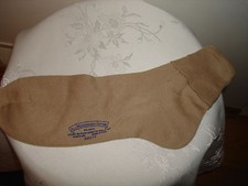 Vintage Beige Ladies Mercerized Cotton Nylon New Top Of Ankle Socks Size 11