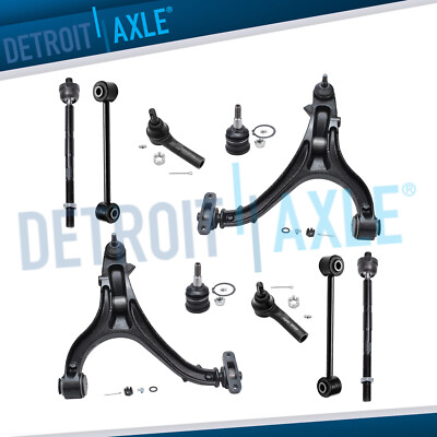 10pc Front Lower Control Arm Tierod Sway Bar for Jeep Commander Grand Cherokee