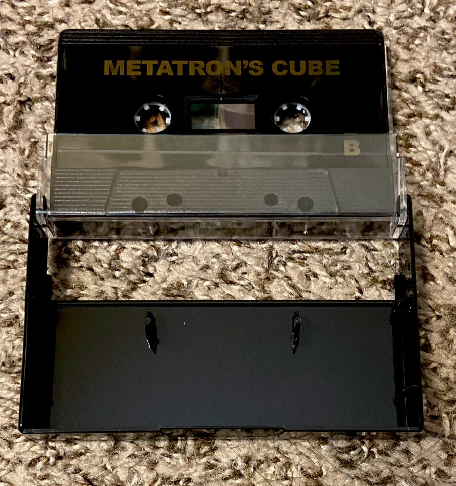 AJ SUEDE & TELEVANGEL Metatron's Cube SIGNED! BLACK CASSETTE TAPE Blue Sky Death - Image 4 of 4