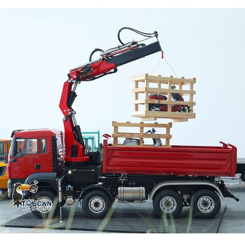 LESU RC Hydraulic 8X8 1/14 Crane Dumper Vehicle RTR Dumper Tipper Truck PL18EV - Picture 8 of 11