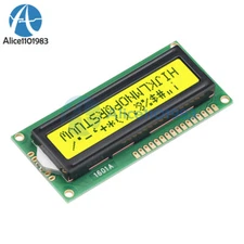 Yellow 1601 16X1 Character LCD Display Module LCM STN SPLC780D / KS0066