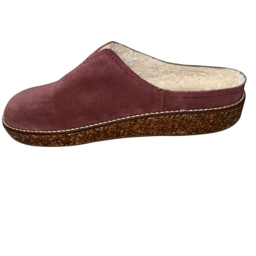 Lucky Brand Tamala Sherling Lined Suede Clog Womens 8.5 - Picture 4 of 8