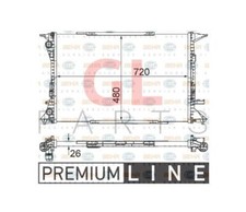Radiatore Motore Raffreddamento Per AUDI Q3 8U 15-18 8K0121251R MAHLE-BEHR
