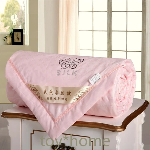 Natural/Mulberry Silk Comforter For Full Size Duvet/Blanket/Quilt Beige Filler - Picture 3 of 10