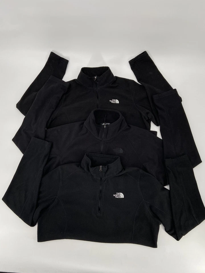 LOTE DE 3 SUÉTERES MUJER THE NORTH FACE CUARTO CREMALLERA TALLA GRANDE NEGRO Foto 2 de 4