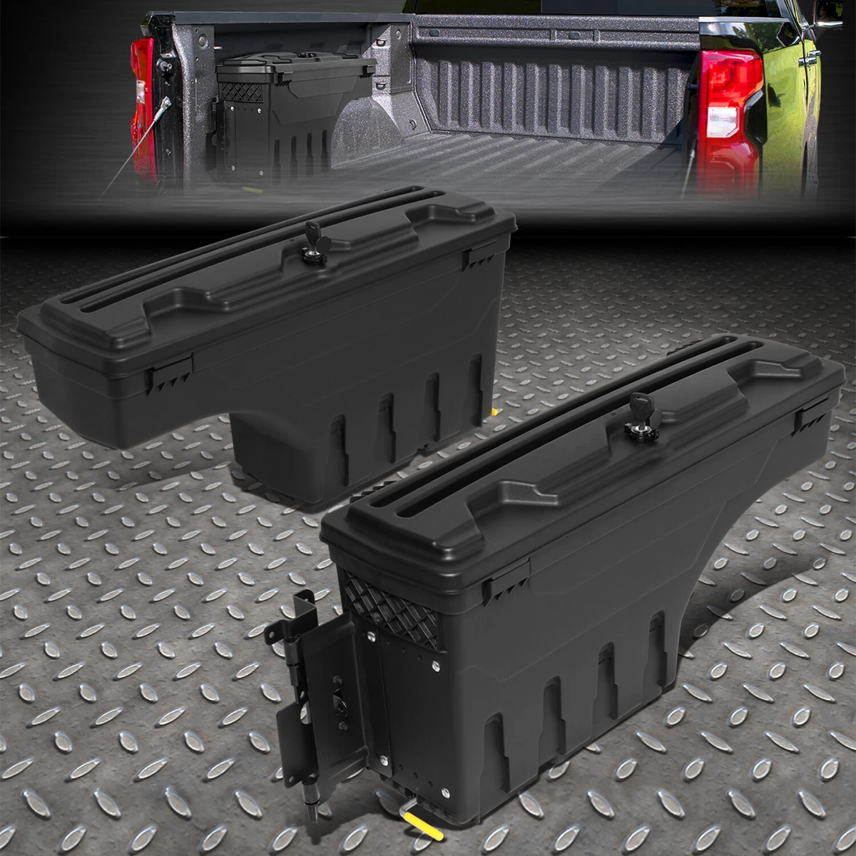 FOR 07 19 SILVERADO SIERRA TRUCK BED L R WHEEL WELL STORAGE TOOL