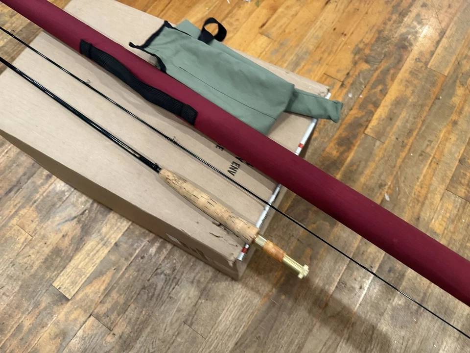 Orvis Trident TL 8 1/2′ 2 piezas con 2 7/8 oz 5 WT FLEX TIP caña de mosca con bolsa/TUBO Foto 3 de 4