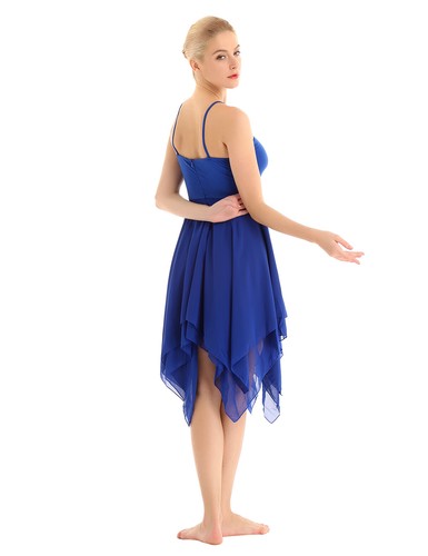 Women Lyrical Dress Contemporary Ballet Dance Costume Leotard Bodysuit Dancewear - Picture 88 of 107