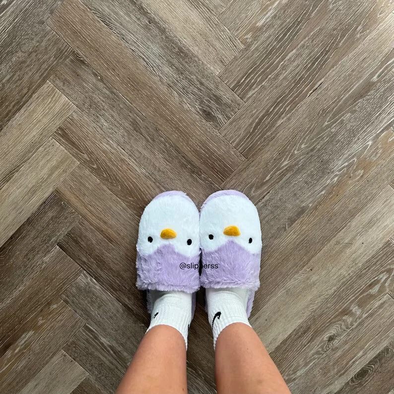 Ladies cheap penguin slippers