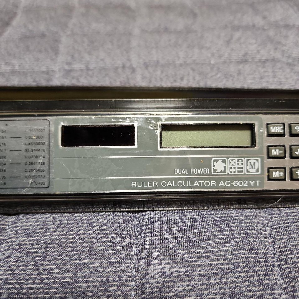 Ruler Calculator Ac602Yt With Case eBay
